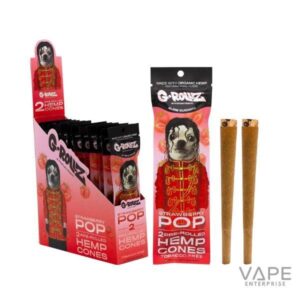 G-Rollz Strawberry Hemp Cones Pack of 2