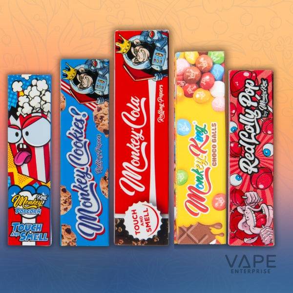 Monkey King Scented Rolling Papers & Tips | King Size Slim